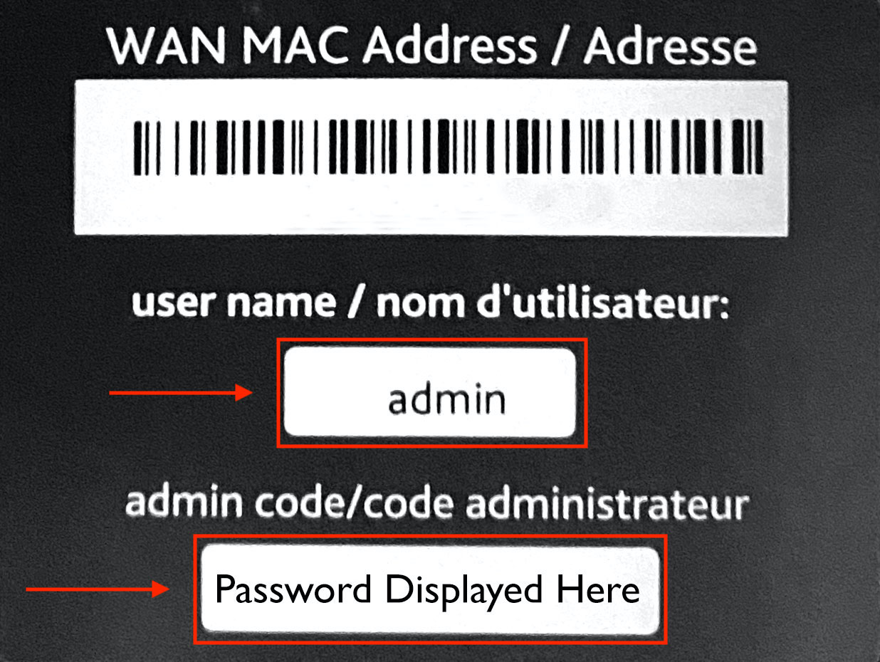 Login Credentials