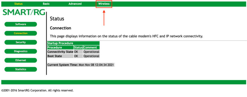 Wireless Settings